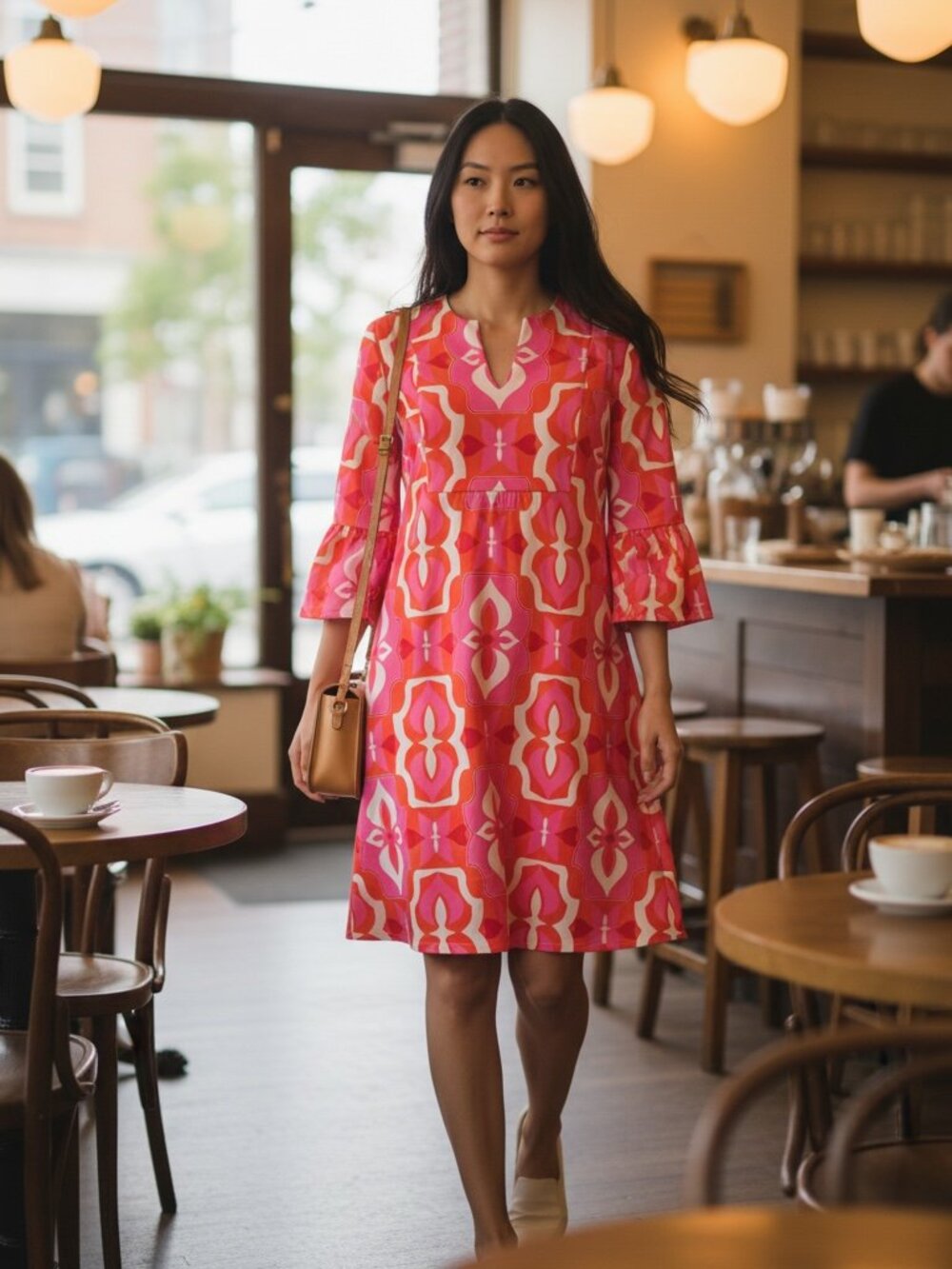 Jude Connally Kerry Flutter Sleeve Dress NWT Small